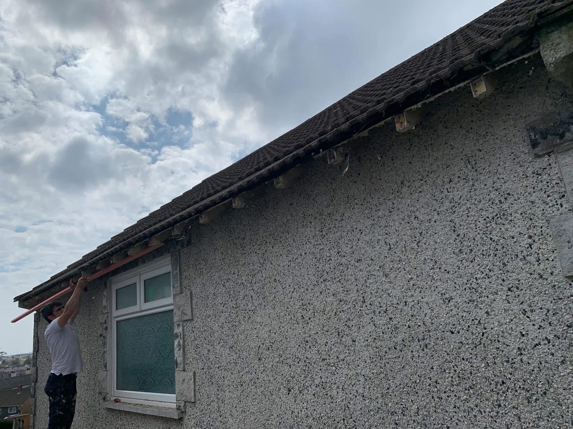 Storm damage roof repairs in Hayle