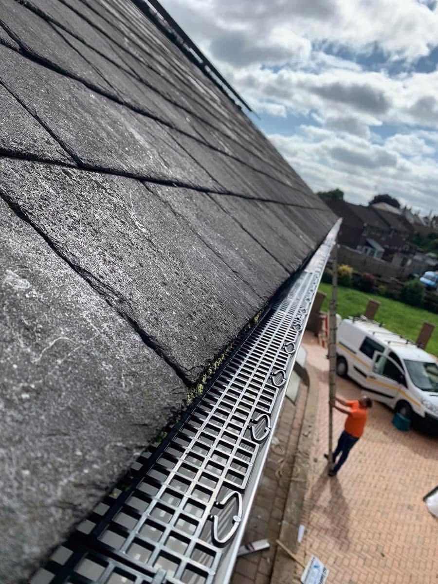 Gutter installation project in Hayle
